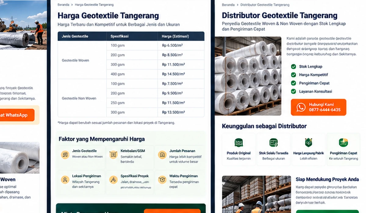 Distributor geotextile Tangerang